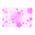 旋转的粉色花
