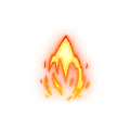 蜡烛形状的火焰