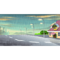 下雨的街道