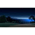 夜晚湖边