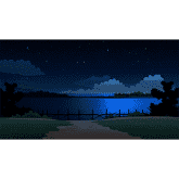夜晚湖边 3