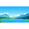 森林里的湖