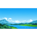 森林里的湖 4