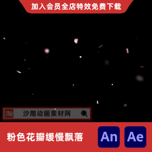 花瓣飘落缓慢